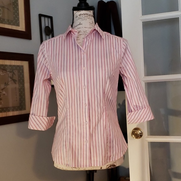 Express Fitted Stretch Blouse Size 6 - Picture 1 of 5